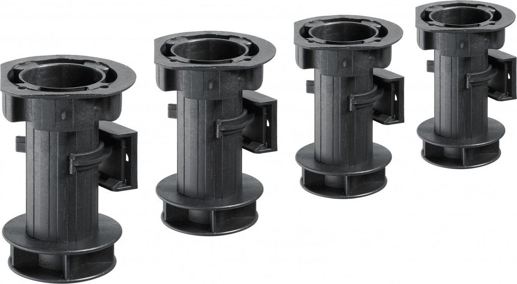 Hettich Sockelverstellfuß-Set Kunststoff 25 x 100-120 mm Produktbild 