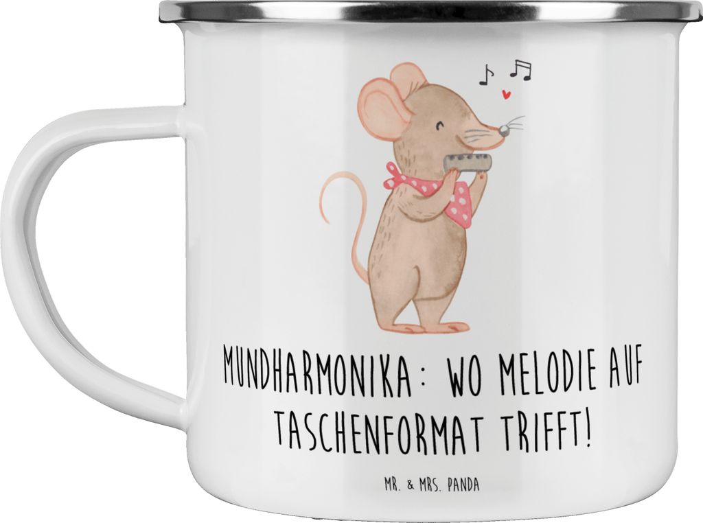 Mr. & Mrs. Panda Teetasse Mundharmonika Freude - Weiß - Geschenk, Hobby, Musiker, Haferl, Musik, personalisierbar, Musikinstrument, Instrument ler...