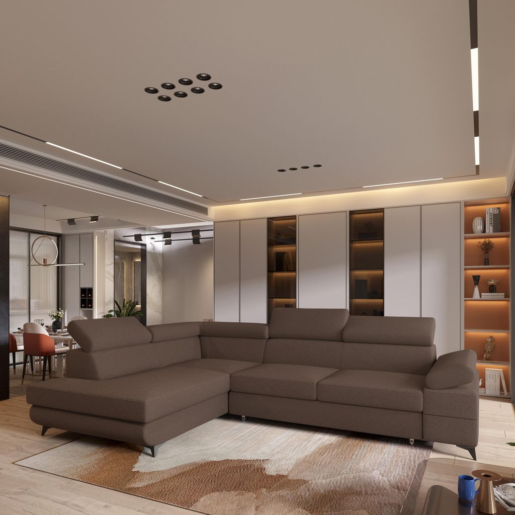 Masseno Ecksofa FAVIEN L-S mit Schlaffunktion L-Form, Sofa Produktbild 