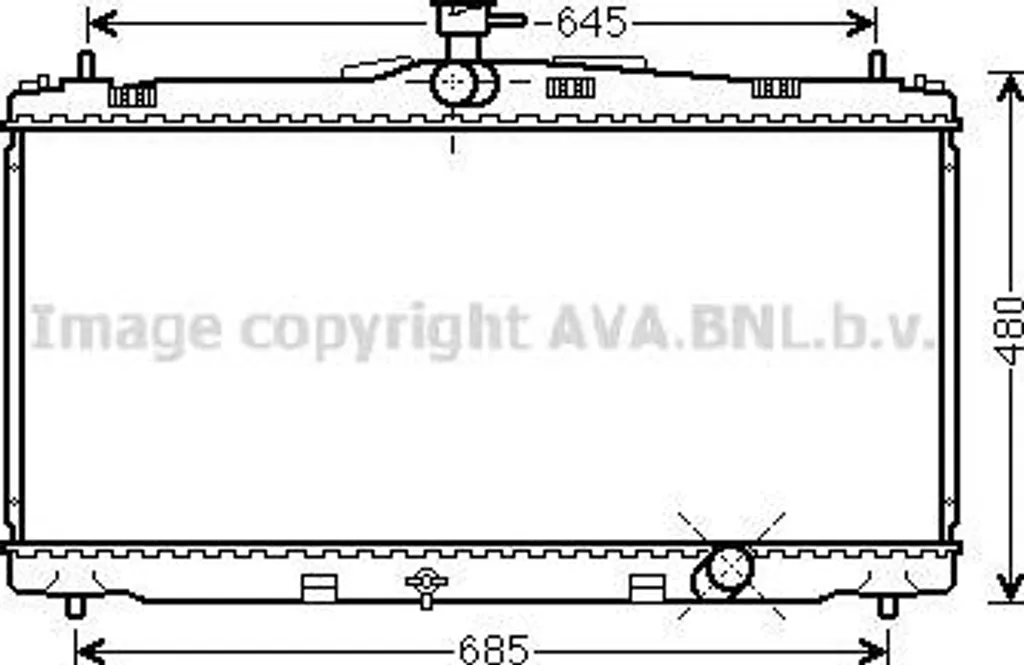 Radiateur moteur pour Toyota Camry - Remplacez votre pièce 164000P350