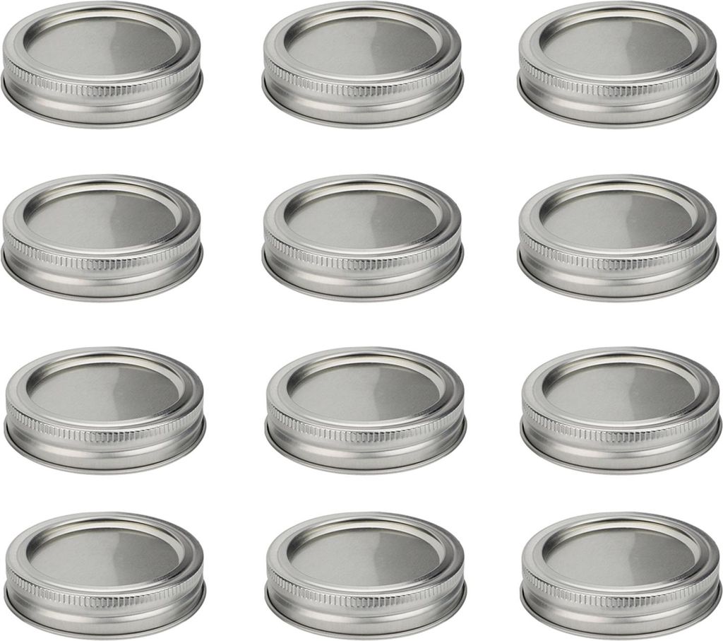 Ersatzdeckel aus Edelstahl für Einmachgläser, Konservengläser, Keimgläser und Marmeladengläser