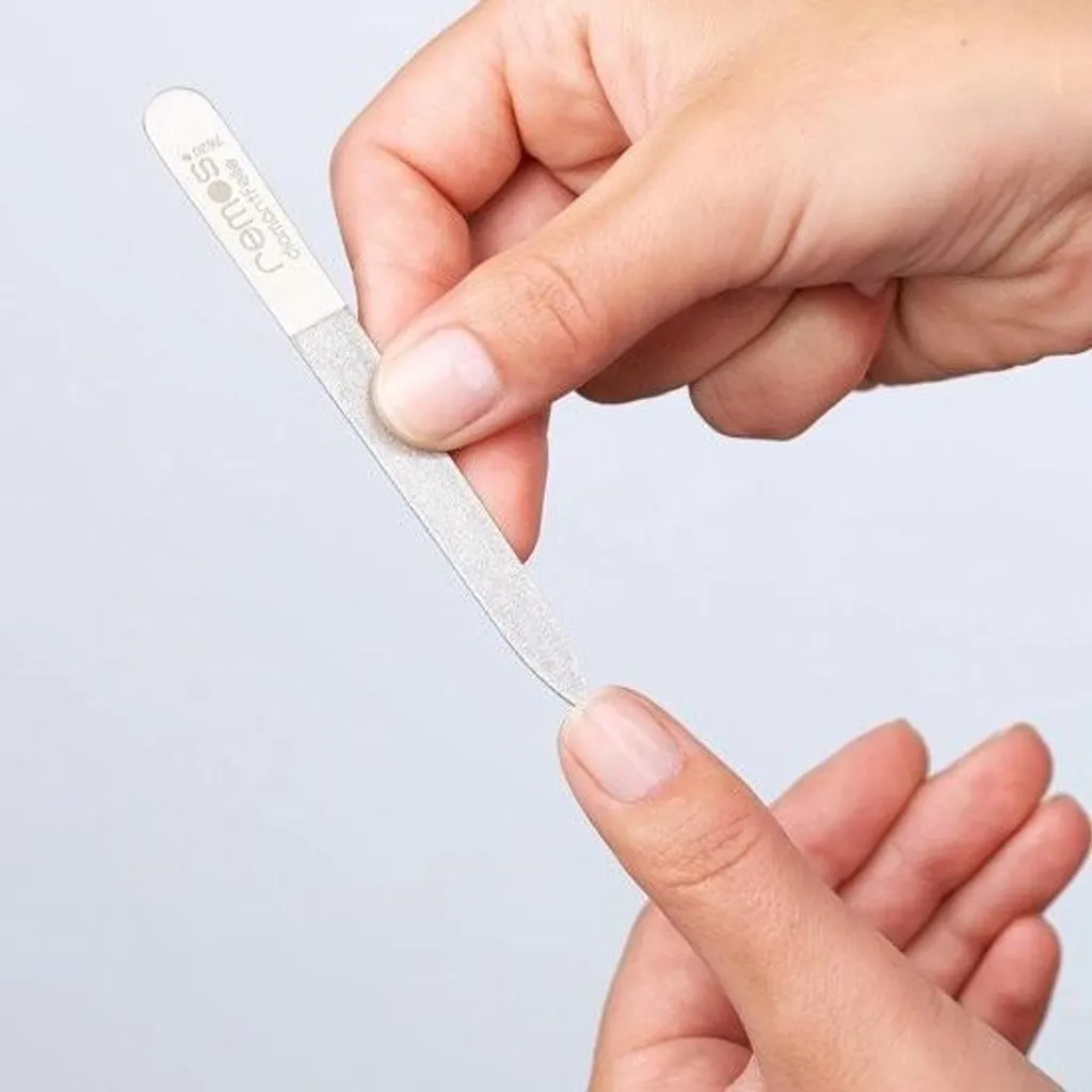 Lime à ongles diamantée en acier inoxydable de 10 cm pour manucure - 5