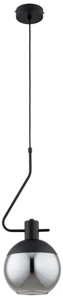Suspension ENIGMA Alfa Noir Fumé - Éclairage Anti-Éblouissement 90cm