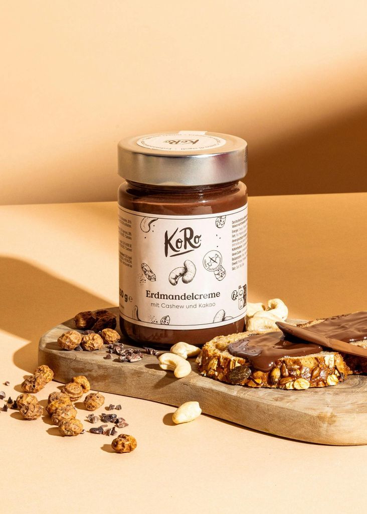 KoRo I Erdmandelcreme mit Cashew und Kakao 12 x 350 g