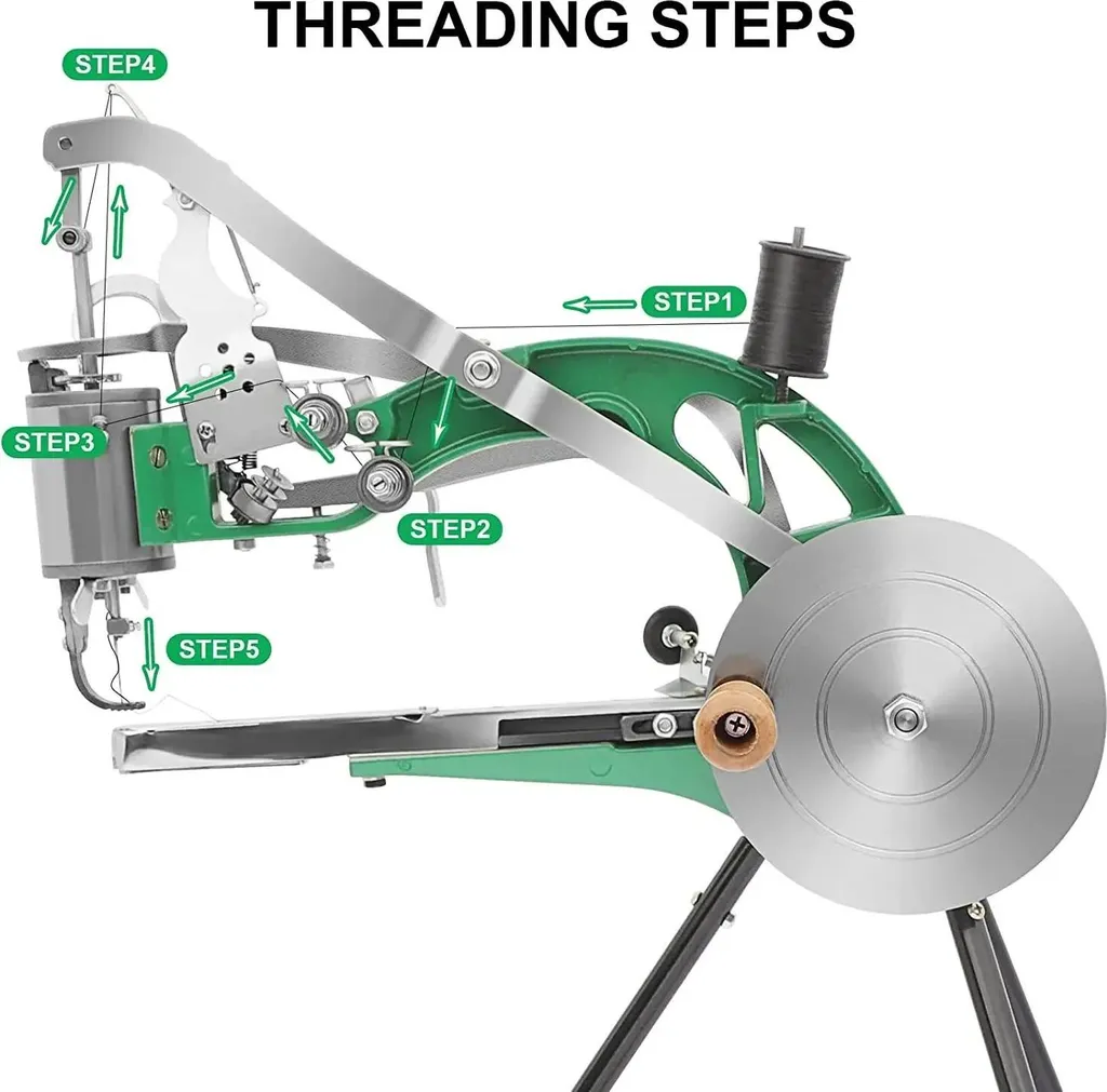 Machine à coudre Schuster à tête pivotante 360° pour cuir et métal - 6