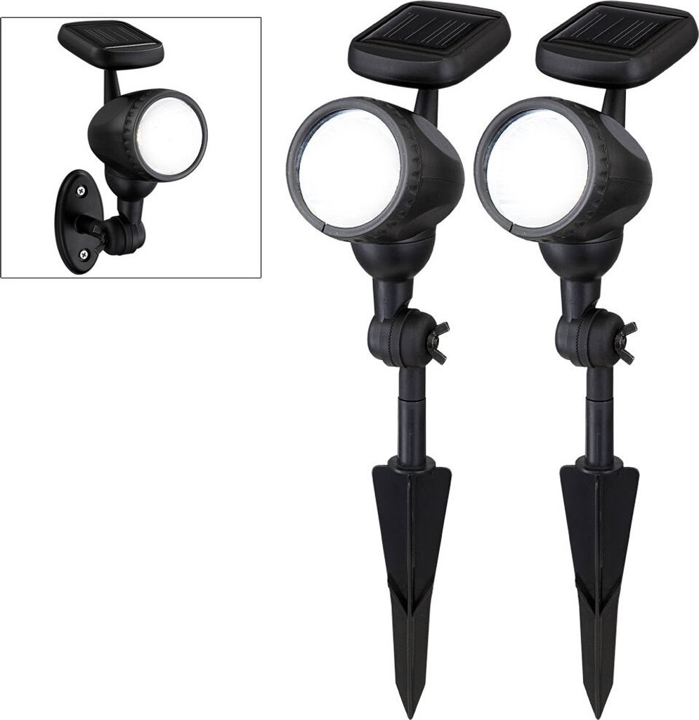2er Set LED Solarleuchten für den Außenbereich MOA