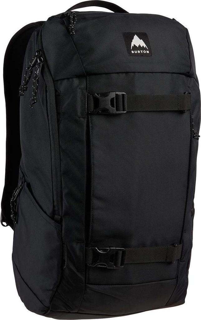 A black Burton backpack is shown against a white background.