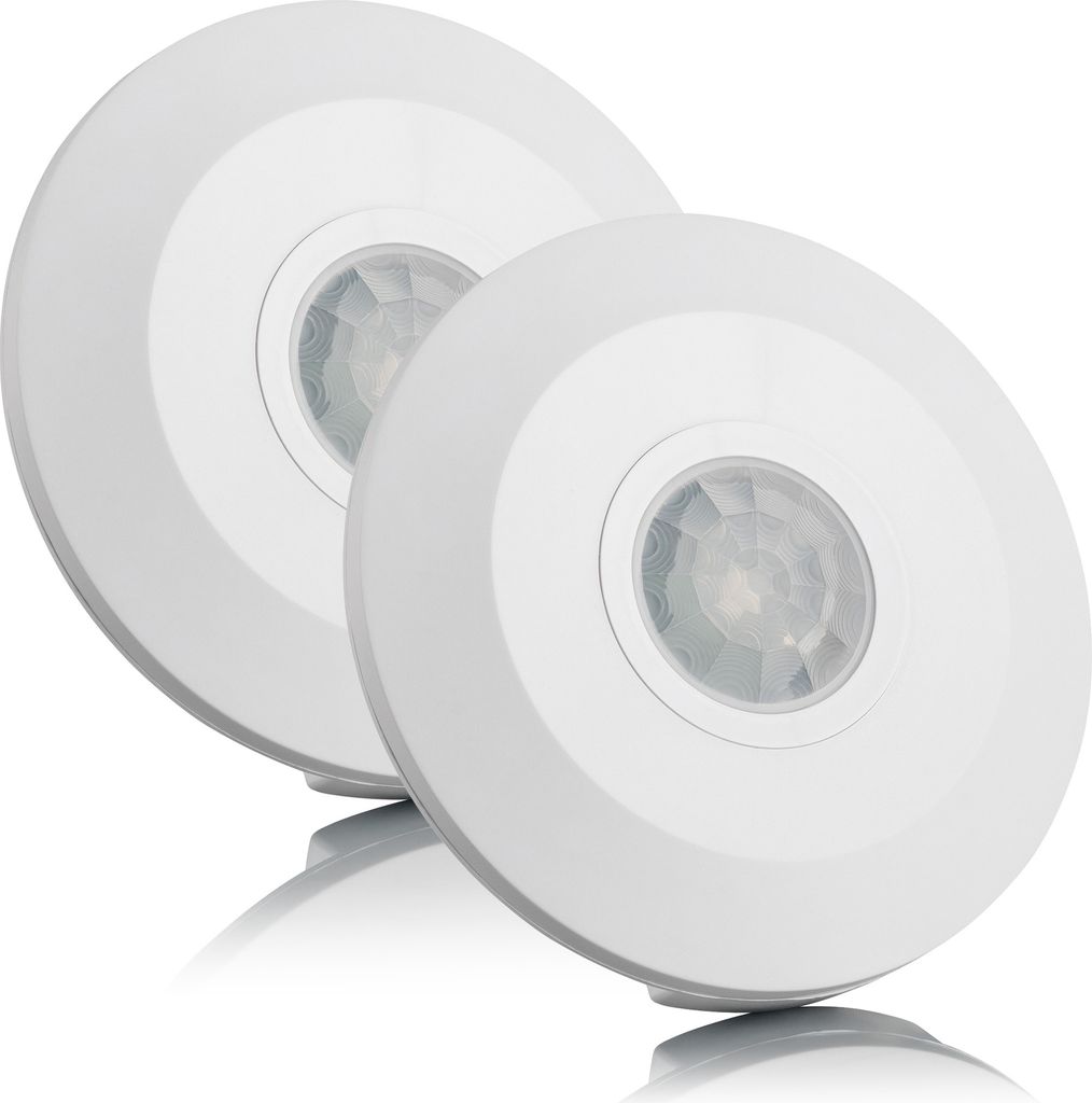 2x Bewegungssensor Bewegungsmelder Aufputz 360° Deckenmontage Infrarot SEBSON