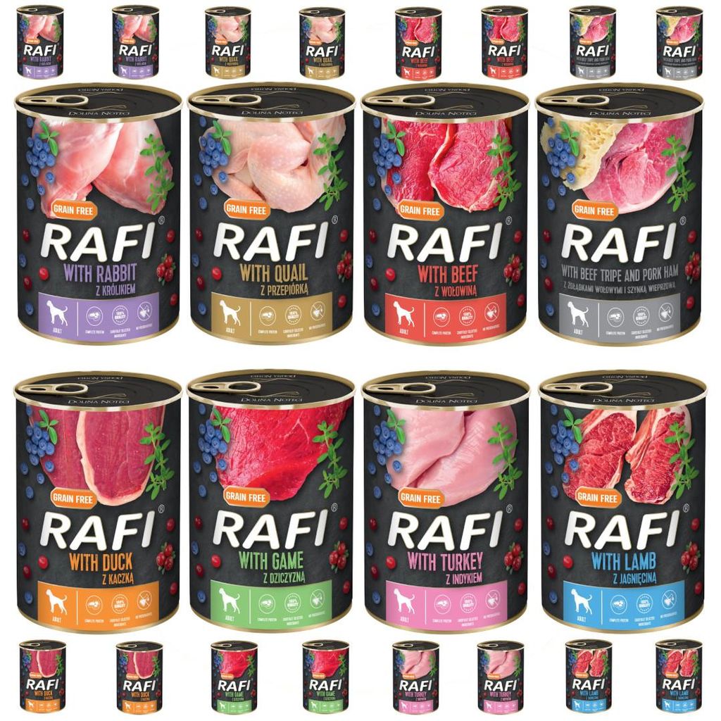 Rafi Nassfutter für erwachsene Hunde Mix 8 Produktbild 