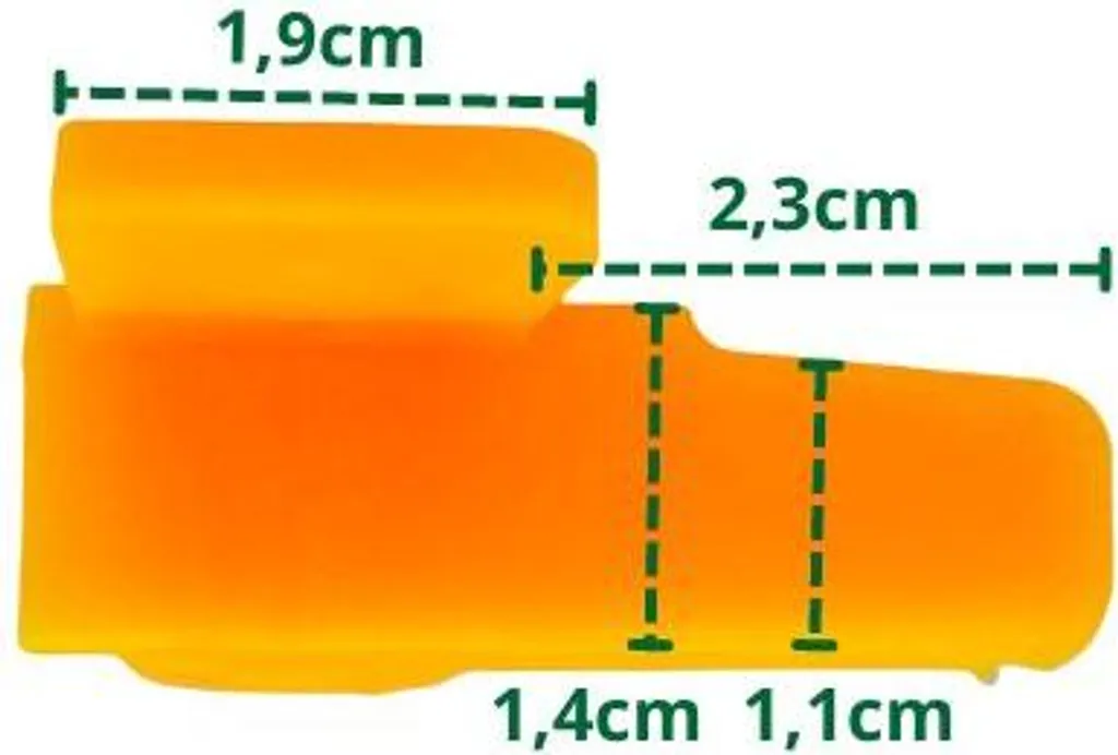 Embout de protection pour pied C-Stand orange contre rayures de sol - 3