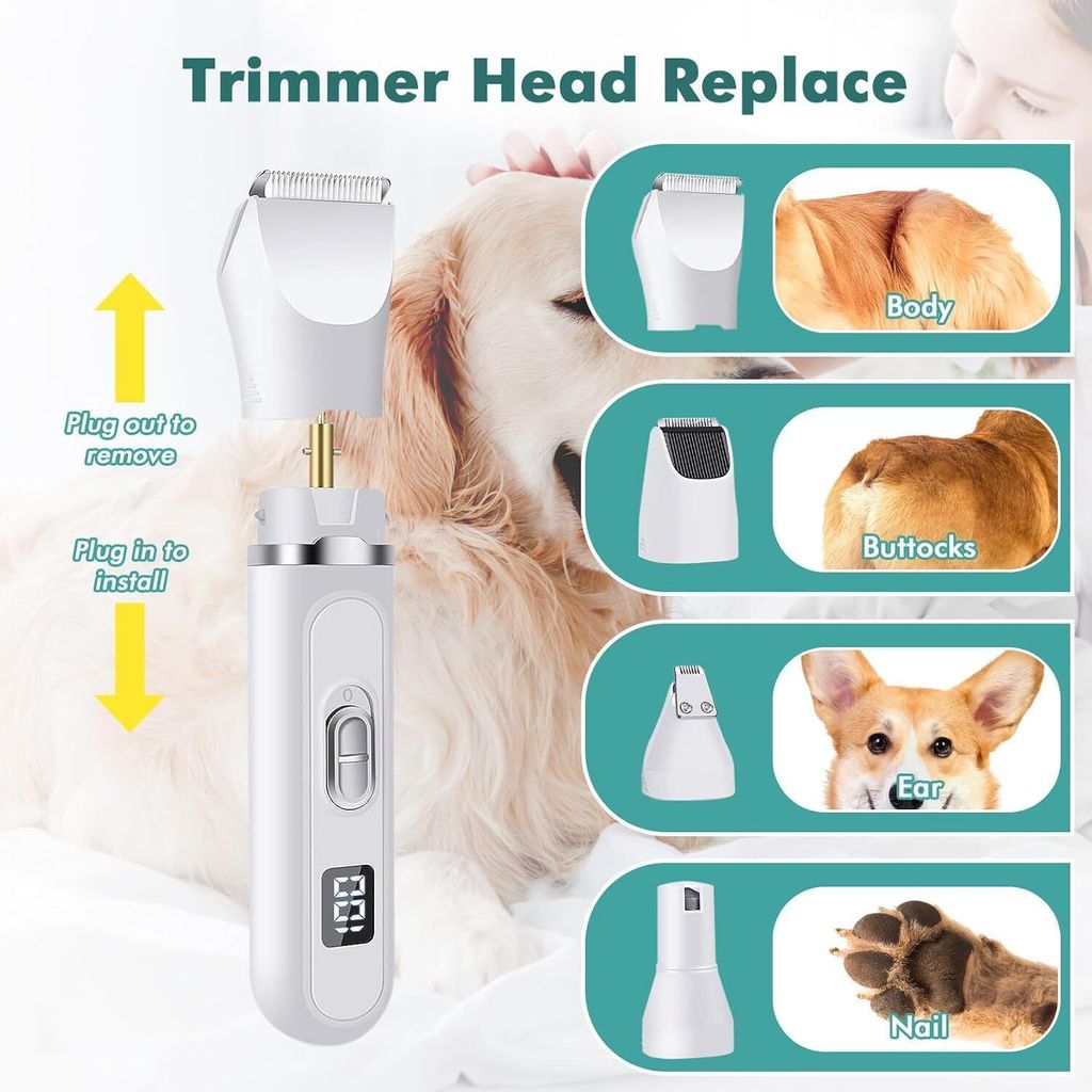 Hundeschermaschine, Profi Schermaschine Hund Katze mit Produktbild 4