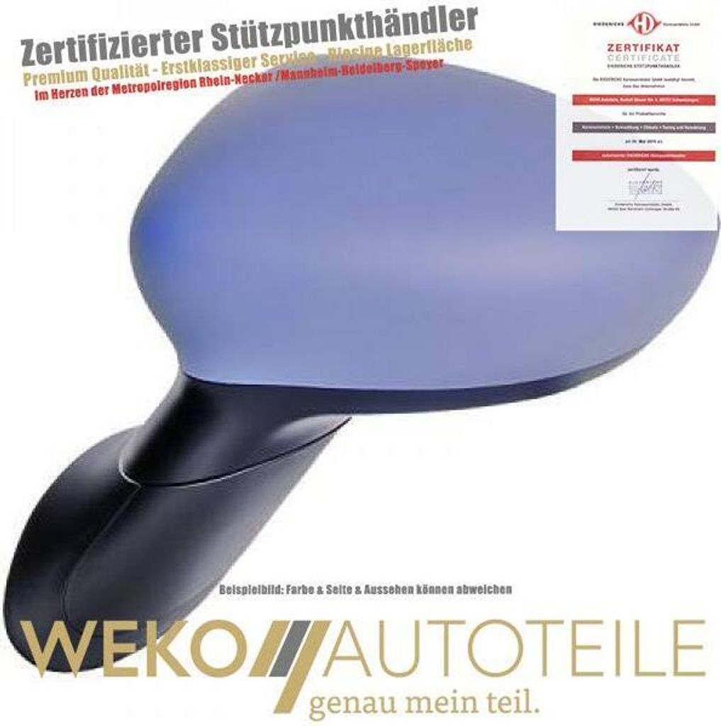 Diederichs Aussenspiegel li. Fiat 500, 07->>
