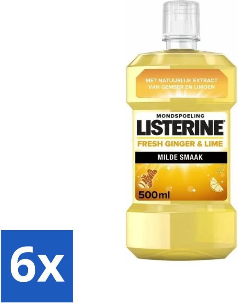 Listerine - Mundwasser - Frischer Ingwer & Limette - 500 ml Produktbild 