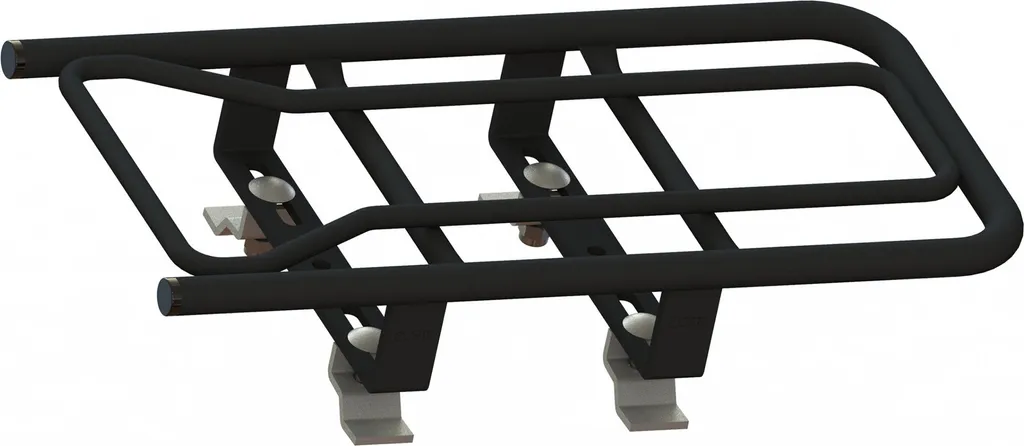 Porte-bagages adaptable acier pour cadre sans fixations montage vélo