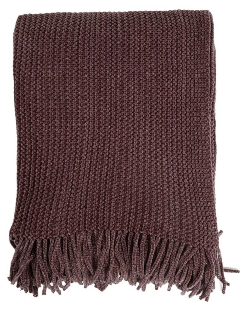 HOMLA Koc CHENILLE szenilowy czekoladowy 130x170 cm Zdjęcie produktu 