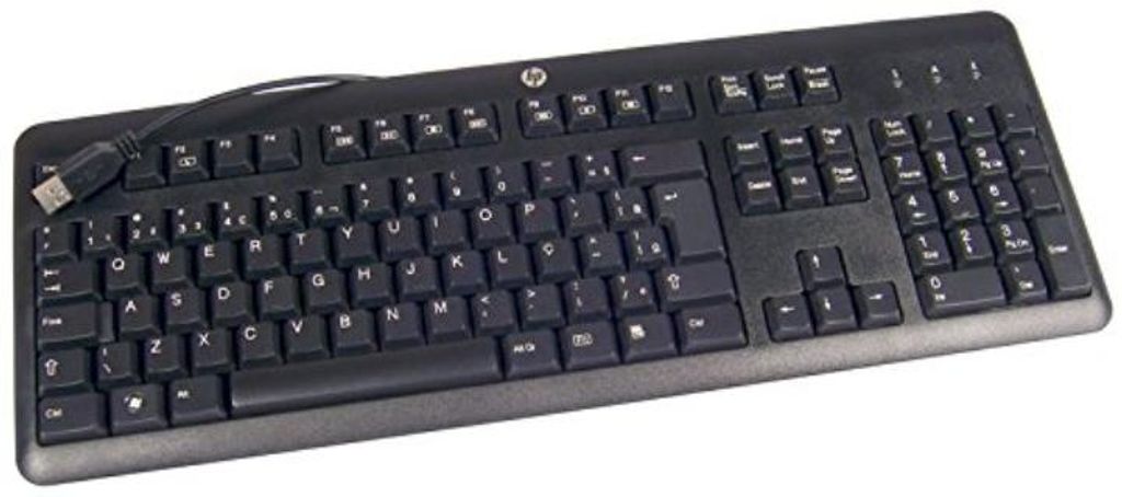 HP 672647-043 USB QWERTZ Deutsch Schwarz Tastatur Image du produit 