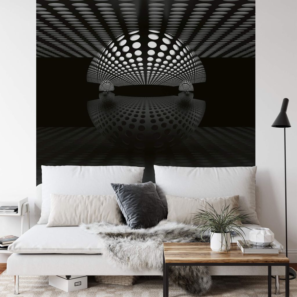 A.S. Création Vlies Fototapete 3D 3D Sphere Silver DD119064 Designwalls 2.0