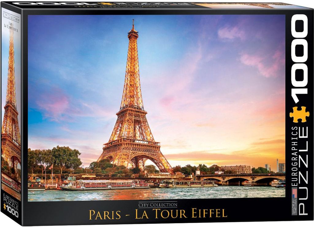 Eurographics Puzzle Paris Eiffelturm, Frankreich, 1000 Teile, 68 x 48 cm, 6000-0765