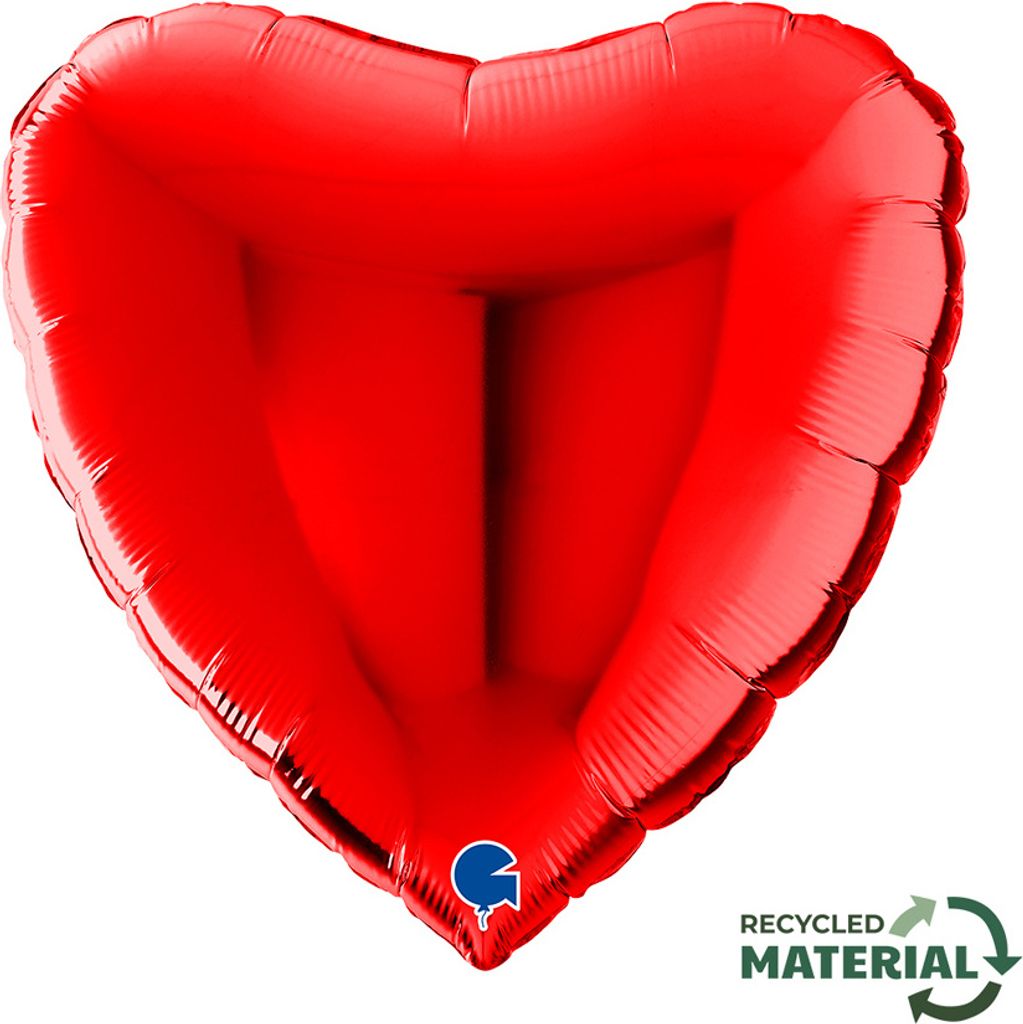 Folienballon - Rotes Herz, Valentinstag, 79 cm Grabo Produktbild 