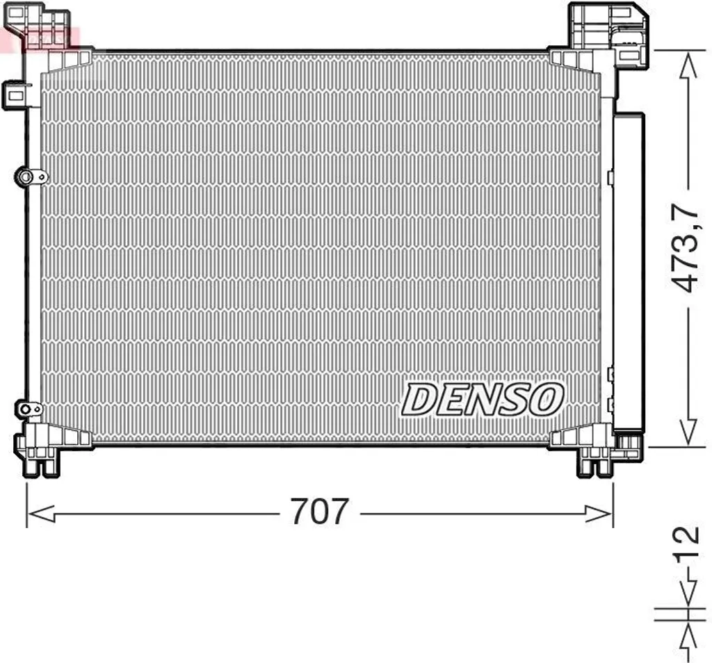 Condenseur de climatisation DENSO pour Lexus RX L2 référence 8846048230