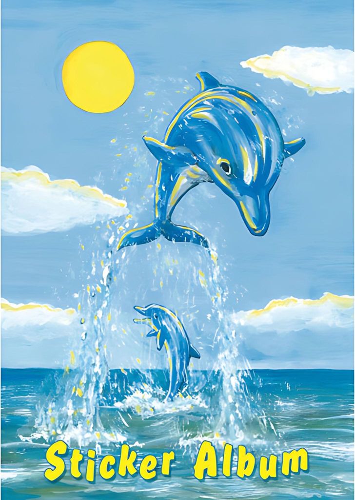HERMA Stickeralbum "Der kleine Delfin" DIN A5 16 Seiten Immagine del prodotto 