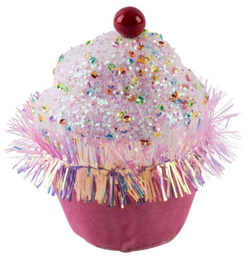 Decorazione MagicHome Natale Candy Line, muffin, rosa, Immagine del prodotto 