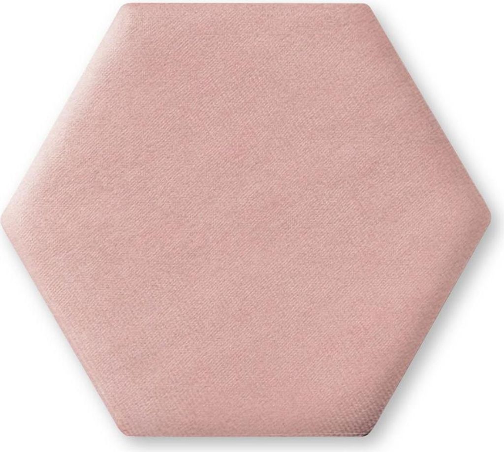 TAPHICEROS Hex Wandpaneel Polsterpaneel, 30x26 cm, SWING 14, Lavendel, Wandkissen Hexagon Wandpolster Kopfteil für Bett Gepolstert Polsterplatte