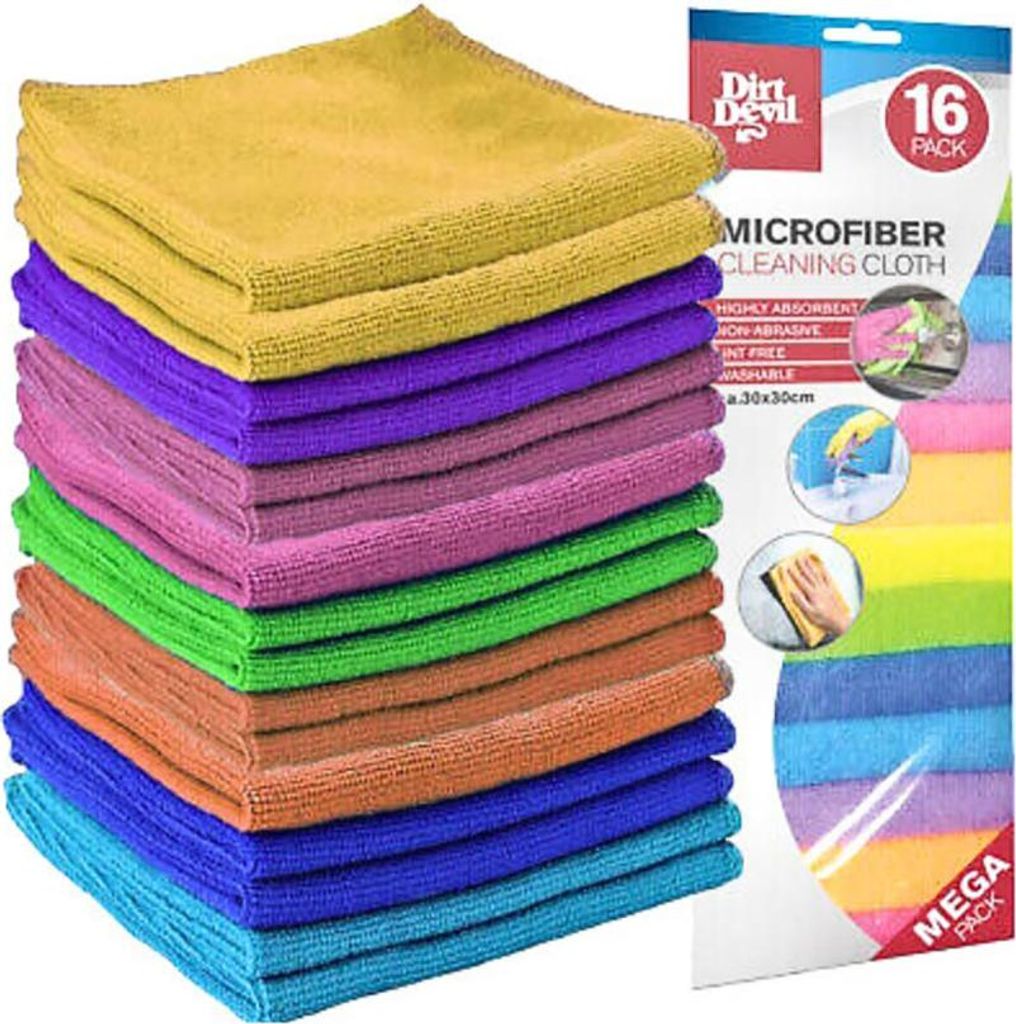 Chiffons Microfibre Dirt Devil Lot De 16 Chiffons 30x30cm Image du produit 
