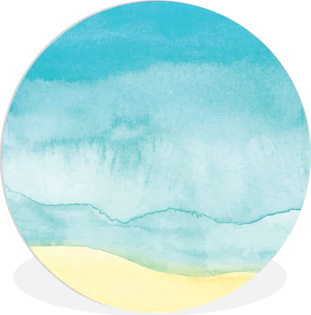 MuchoWow - Wand-Kreis - Wohnzimmer - Bild - Runde - Wanddeko - Dibond - Kunstdrucke