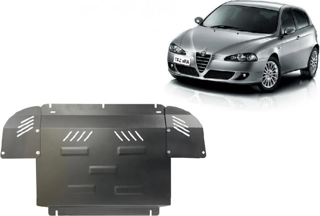 Blindage moteur Alfa Romeo 147 en acier de haute protection mécanique
