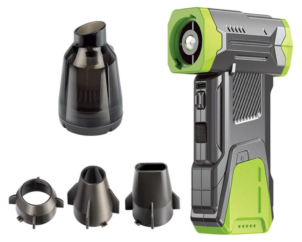 INF Kompakter Turbofan-Bläser und Sauger PP 14.8cm für PC und Camping Grün