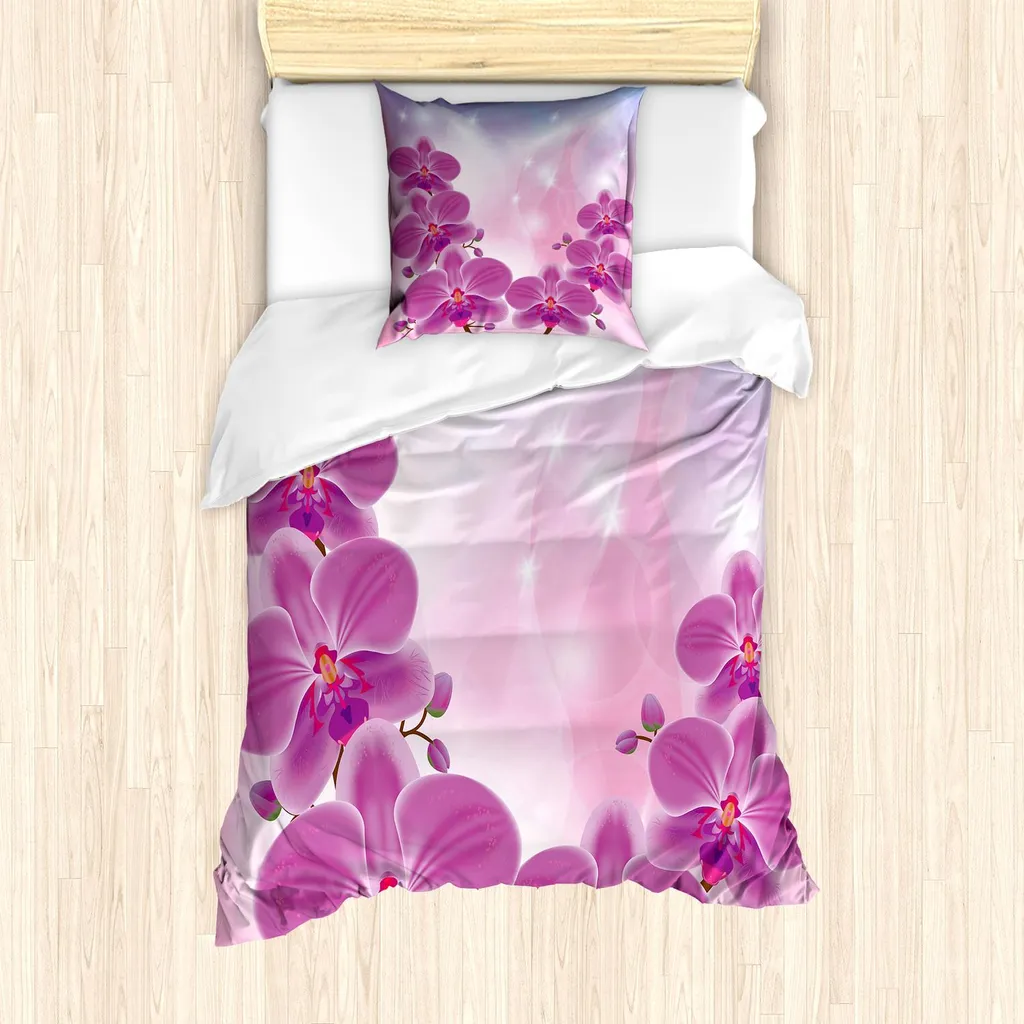 Copripiumino ABAKUHAUS Microfibra 135x200 Orchidee Viola