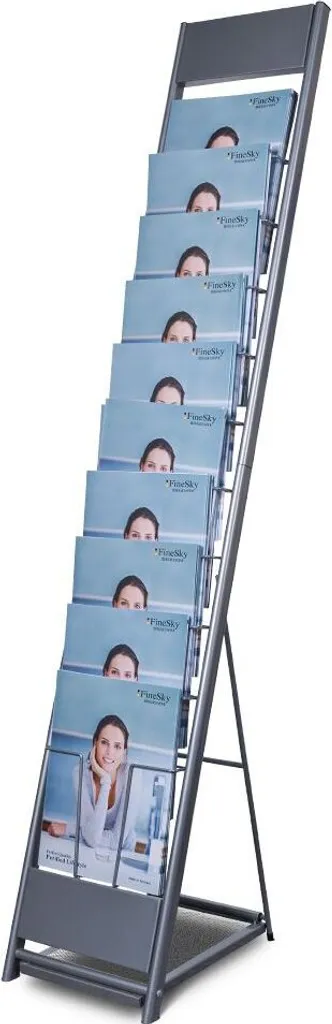 Porte-journaux de comptoir pour accueil client et salons professionnels