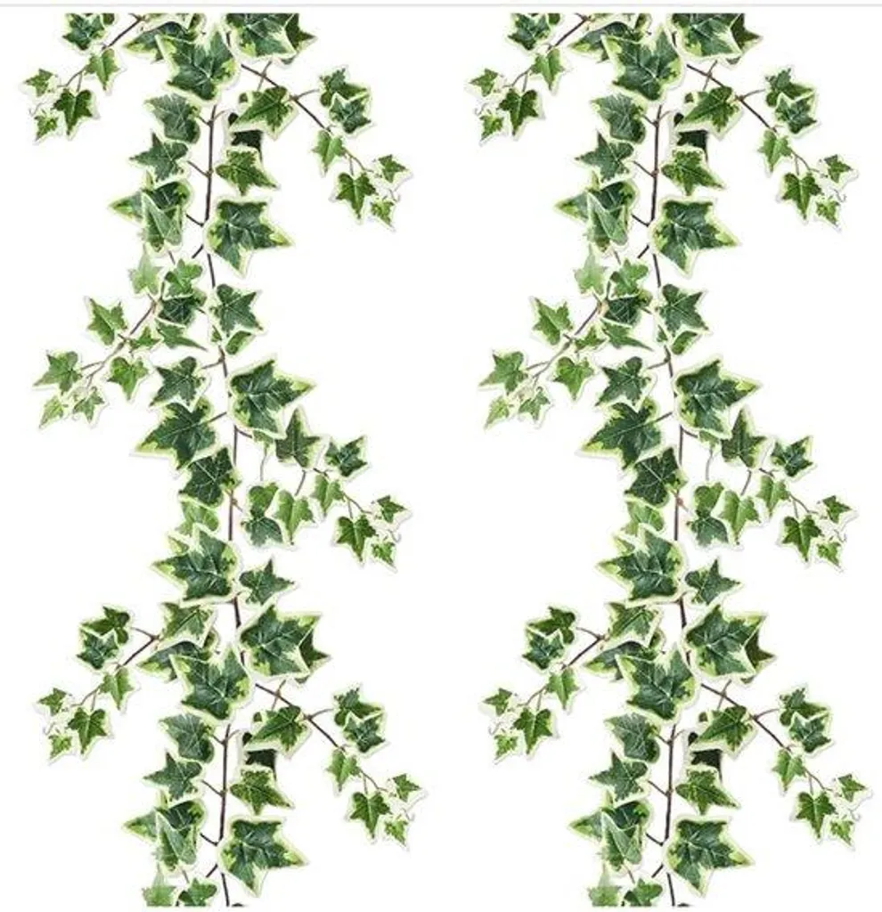 Plante grimpante artificielle 195 cm déco sans entretien fleurs blanches