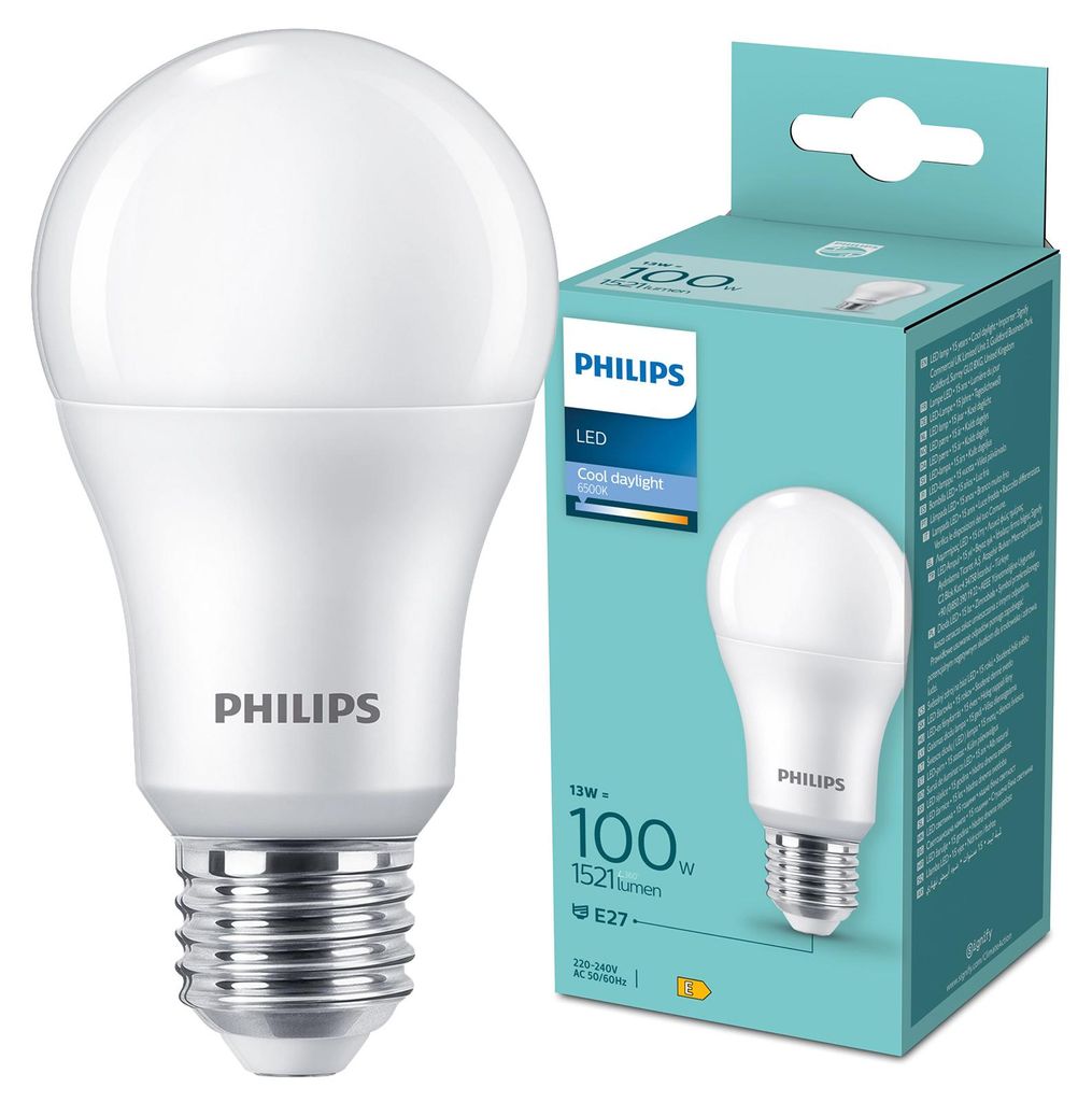 Philips Glühbirne, 13 W, 100 W, E27, 1521 lm, 15000 h, Produktbild 