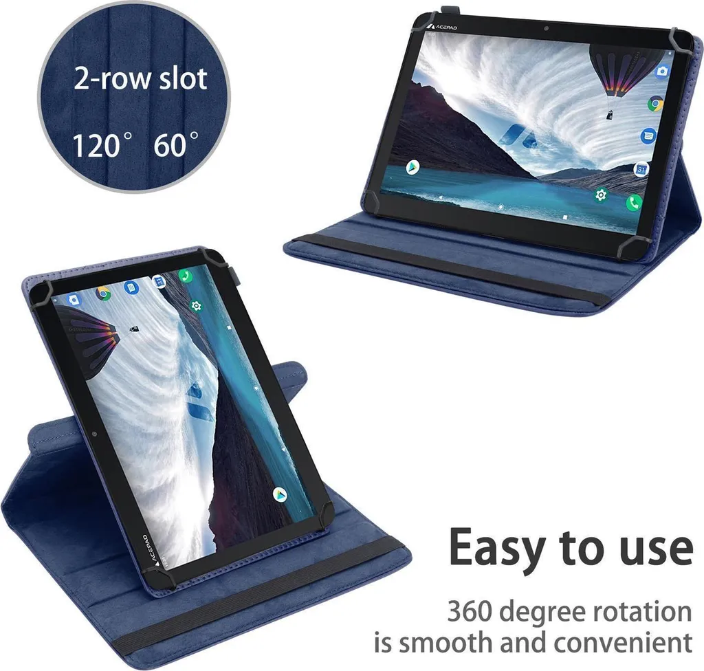 Custodia Protettiva Asus ZenPad 8.0 Cadorabo Blu | Finitura 360° - 6