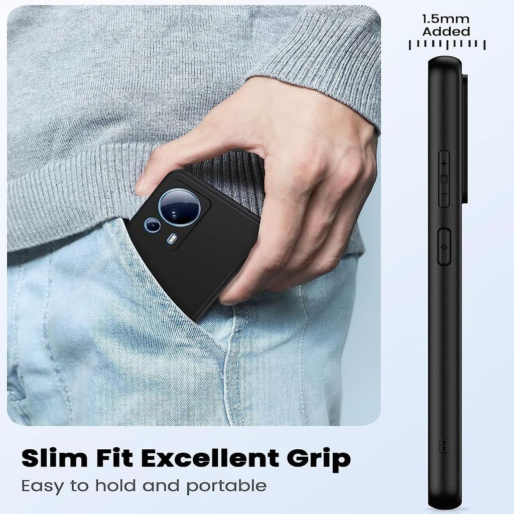 COVER CUSTODIA Per XIAOMI 13 LITE IN SILICONE TPU TRASPARENTE ULTRA
