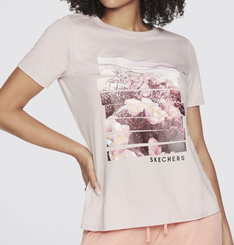 SKECHERS Damen-T-Shirt Dreamy Esca - Rosa, Gr. S Produktbild 