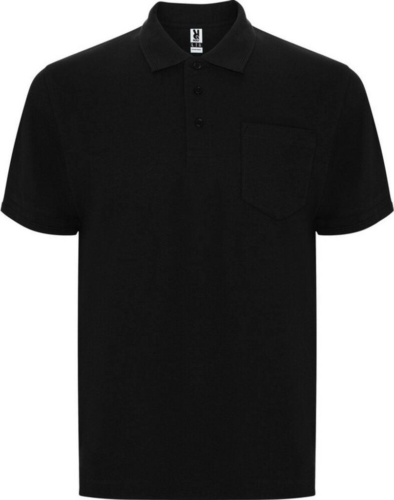 Roly - "Centauro Premium" Poloshirt für Herren/Damen Unisex kurzärmlig PF4539 (XL) (Schwarz)