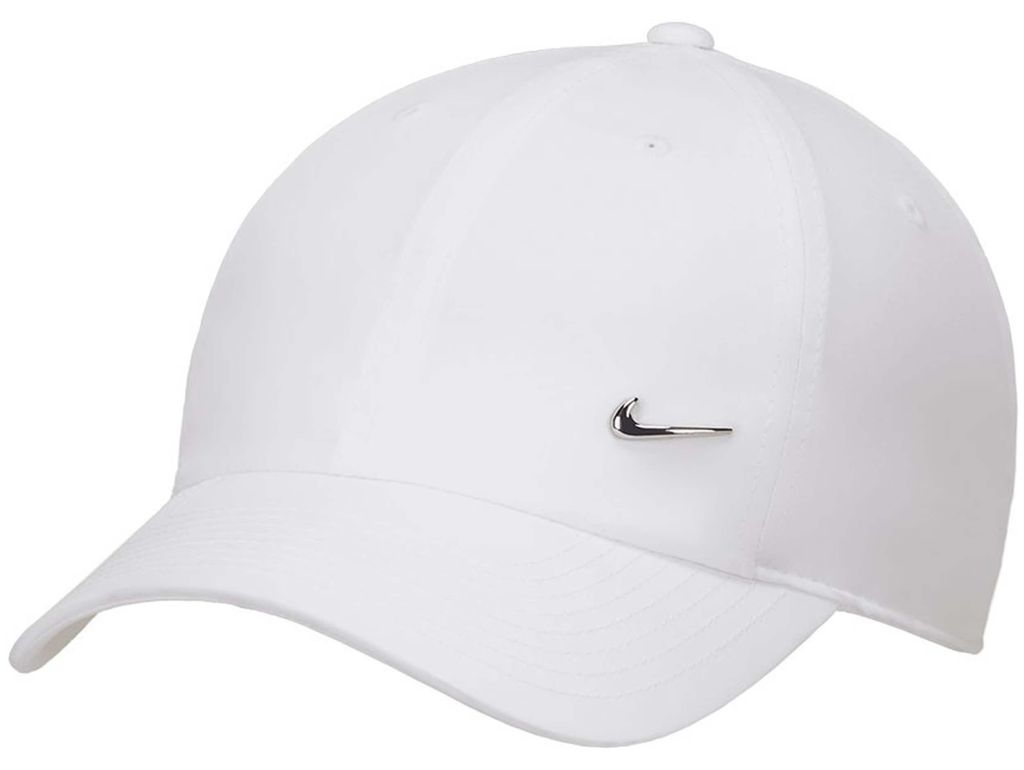 Nike Metall-Swoosh-Cap Dri-FIT Sportkappe weiß WEISS M/L Produktbild 