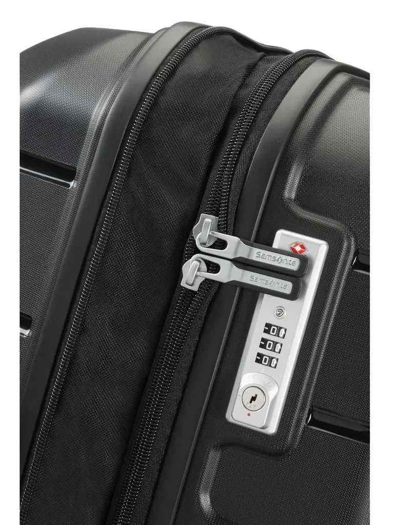 Bagage Soute Samsonite Flux Spinner 75cm Noir Idéal pour Vacances 2 Semaines