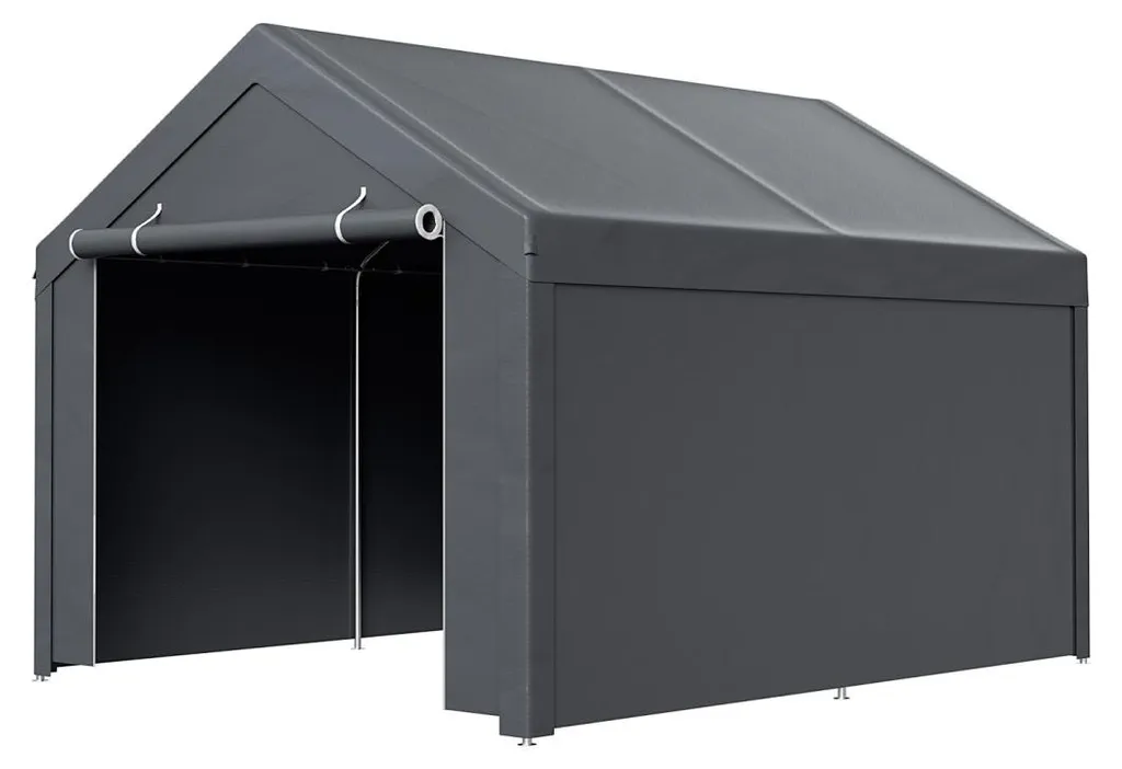 Abri pour Voiture et Moto 3x4m : Tente de Stockage pour Outils de Jardin