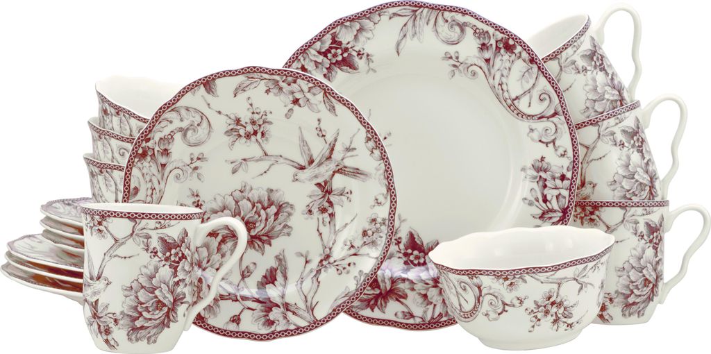CreaTable, 24777, Adelaide Rot, Kombiservice 16-tlg, Produktbild 