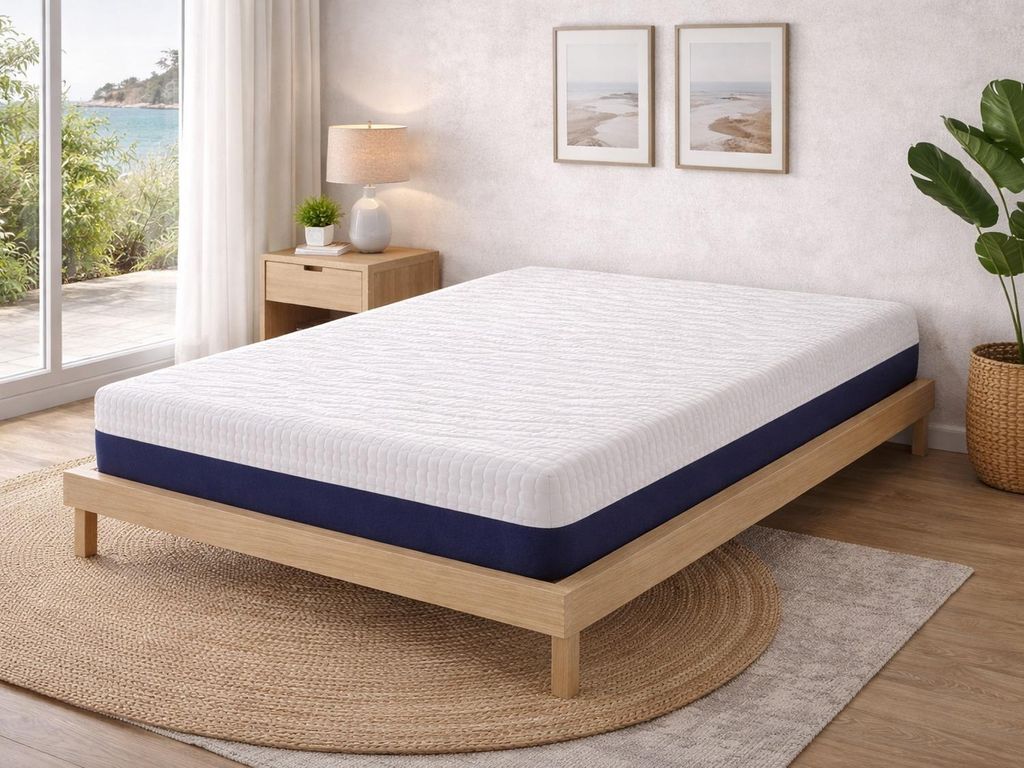 SONHO BRYCE Schaumstoffmatratze 80x180 cm – Höhe 20 cm mit 3 cm Memory-Schaum
