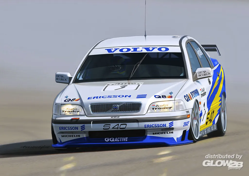 Réplique Fidèle Volvo S40 BTCC 1997 Nunu-Beemax 1:24 Finition Pro