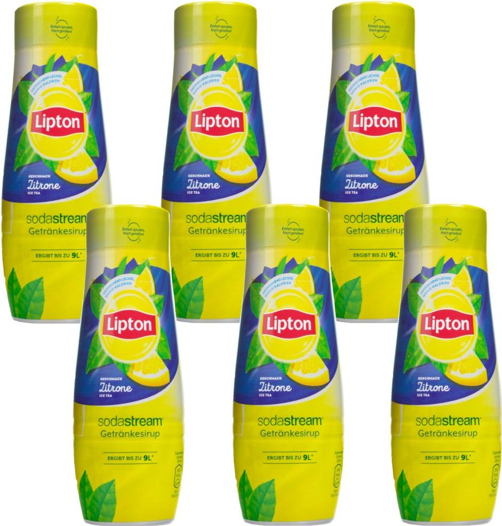 Lipton Sirup Eistee Zitrone 440ml 6x Flaschen für Produktbild 