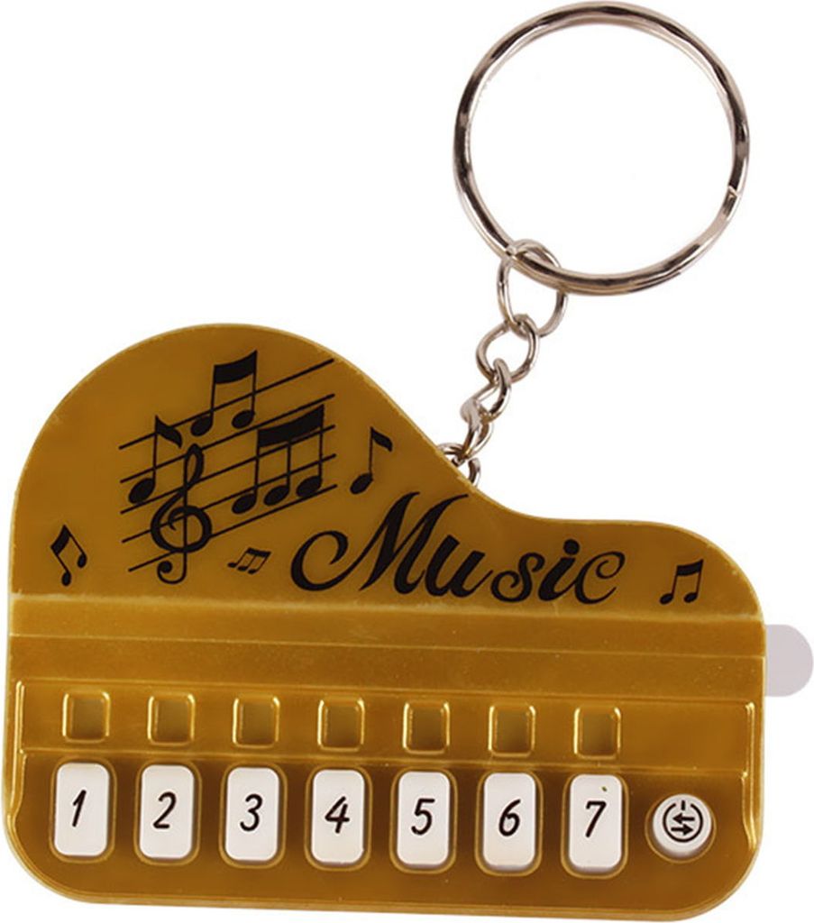 Schlüsselanhänger-Anhänger, Mini-E-Piano-Form, 8 Tasten, Unterhaltungsmusik, Cartoon-Paar-Anhänger, exquisiter Schlüsselanhänger, lustiges Ge...