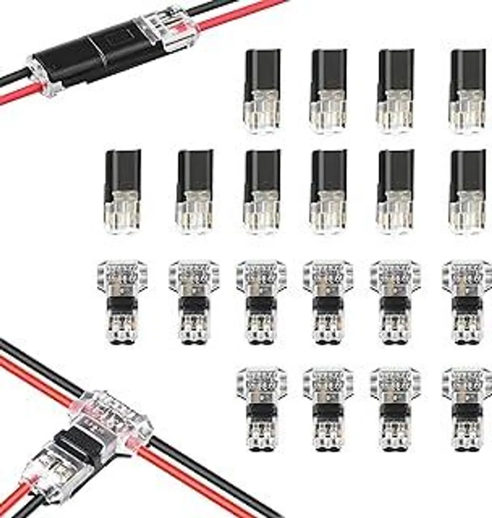 Newaner 280 pezzi 15 tipi connettori capicorda elettrici ferro con isolanti, forcella vanga