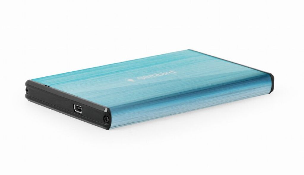 Gembird EE2-U3S-3-B, HDD-Gehäuse, 2.5", SATA, 5 Gbit/s, USB Anschluss, Blau