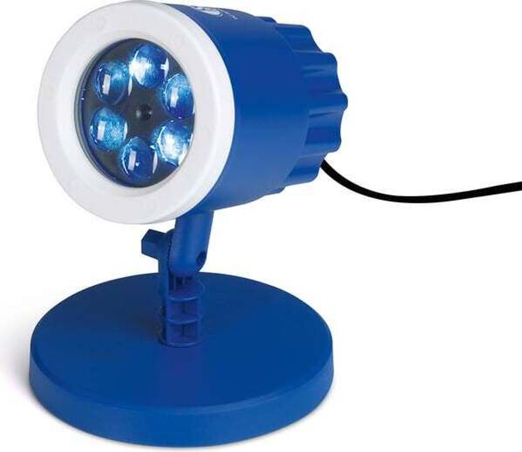 S04 LED-Motivstrahler 7,5W blau/weiß mit Logo Produktbild 